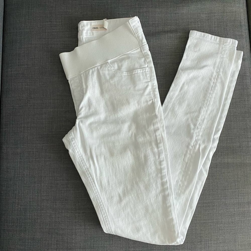 ASOS - Maternity tall ridley skinny jeans - white/US 6
